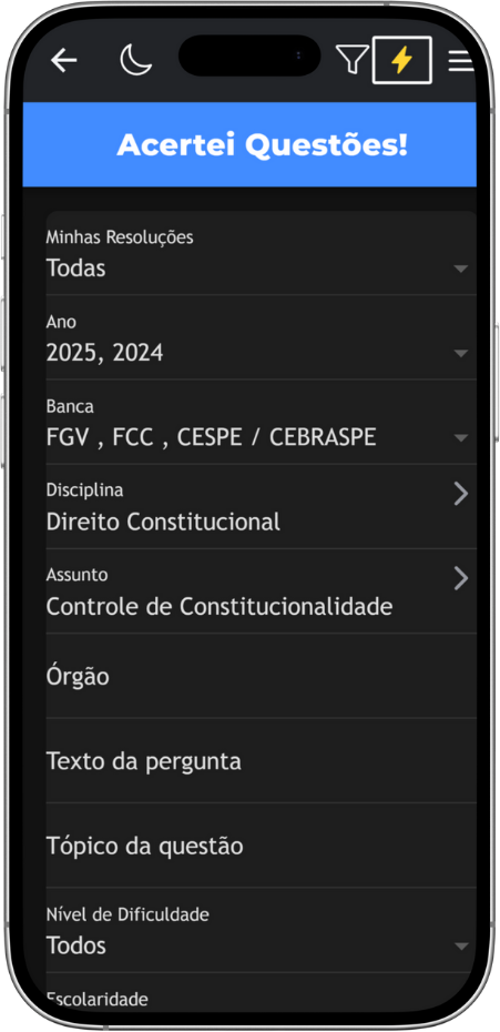 Tela 4 do App Acertei